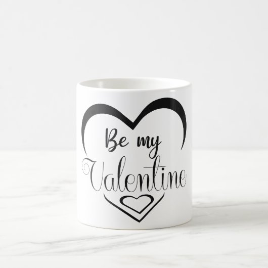 Sei mein Valentine Verwandlungstasse (Mittel)