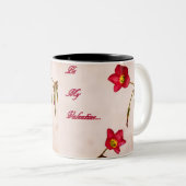 Sei mein Valentine Zweifarbige Tasse (VorderseiteRechts)