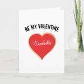 Sei mein Valentiner Personalisierter Kaffee vom ro Karte (Vorderseite)