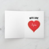 Sei mein Valentiner Personalisierter Kaffee vom ro Karte (Innenseite)