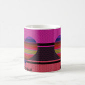 Sei mein Valentiner Regenbogenherz Kaffeetasse (Mittel)