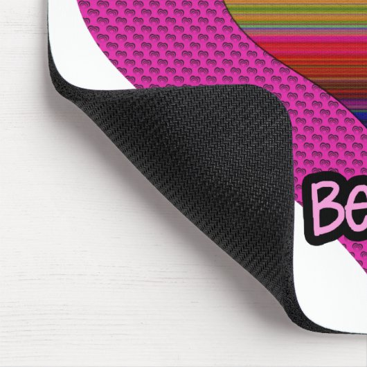 Sei mein Valentiner Regenbogenherz Mousepad (Ecke)