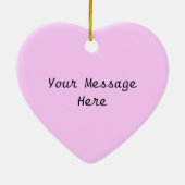 Sei mein Valentiner Rosa Herzbaum Keramikornament (Hinten)
