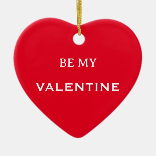 Sei mein Valentiner Roter Ornament (Vorne)