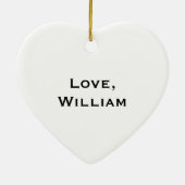 Sei mein Valentiner Roter Ornament (Hinten)