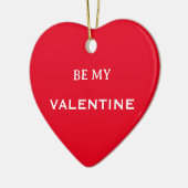 Sei mein Valentiner Roter Ornament (Links)