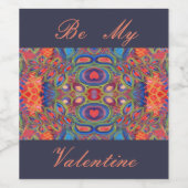 Sei mein Valentiner Weinlabel Weinetikett (Einzelnes Label)