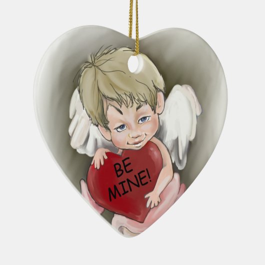 Sei mein Valentinerhitz Keramikornament (Rechts)