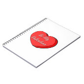 Sei mein Valentines Candy Heart Zeichnend Notizblock (Linke Seite)