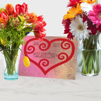 Sei mein Valentinherz Feiertagskarte