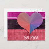 Sei mein Valentinherz Feiertagspostkarte (Vorne/Hinten)
