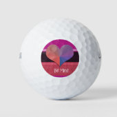 Sei mein Valentinherz Golfball (Vorderseite)