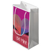 Sei mein Valentinherz Kleine Geschenktüte (Vorderseite Schrägansicht)