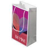 Sei mein Valentinherz Kleine Geschenktüte (Rückseite Schrägansicht)