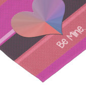 Sei mein Valentinherz Kurzer Tischläufer (Ecke)