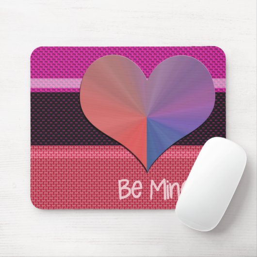 Sei mein Valentinherz Mousepad (Mit Mouse)