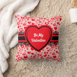 Sei mein Valentinherz-Muster Pillow Kissen