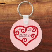 Sei mein Valentinherz Schlüsselanhänger (Vorderseite)