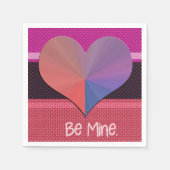 Sei mein Valentinherz Serviette (Vorderseite)