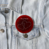 Sei mein Valentinisches Rotes Herz Button (Beispiel)