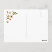 Sei mein Valentinkönig und meine Königin Postkarte (Rückseite)