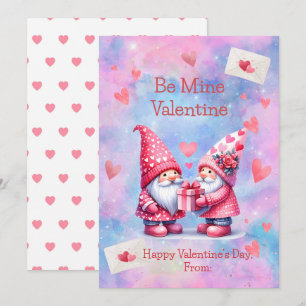 Sei mein Valentins-Gnom Flat-Feiertagskarte Feiertagskarte