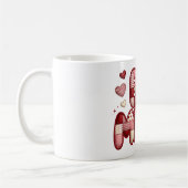 Sei-mein-Valentins-Kaffeebecher | Patchwork-Quilte Kaffeetasse (Links)