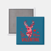 Sei mein Valentins-Nk-Tarnung-Hirsch-Jagd-Valentin Magnet (Vorderseite/Rückseite)
