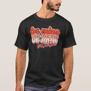Sei mein Valentins Retro-Leopard Valentinstag Für T-Shirt