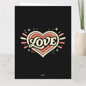 Sei mein Valentins Retro-Liebe Karte (Rückseite)