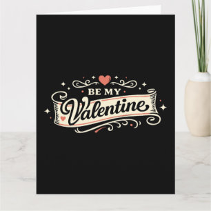 Sei mein Valentins Retro Liebe Karte