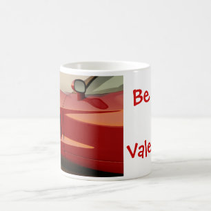 Sei mein Valentins-Roter Corvette Kaffeetasse