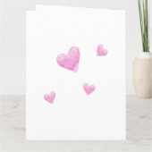 Sei Mein Valentins-Wasserfarben Paris Eiffelturm Karte (Rückseite)