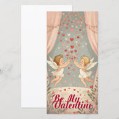 Sei mein Valentinsengel Cherubs Illustration (Vorne/Hinten)