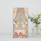 Sei mein Valentinsengel Cherubs Illustration (Stehend Vorderseite)