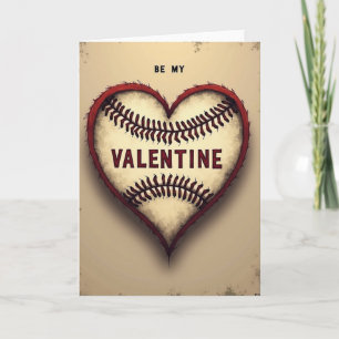Sei-mein-Valentinsgruß Baseballkarte Karte