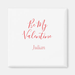 Sei mein Valentinsname elegante Liebespaar  Magnet