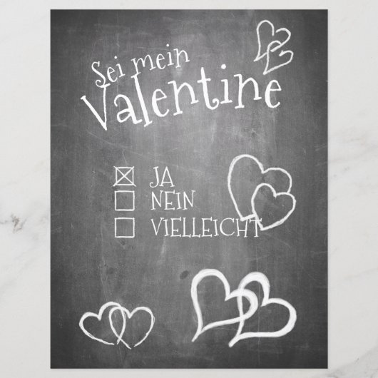 Sei mein Valentinstag (Vorderseite)