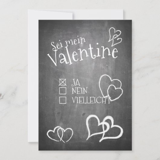 Sei mein Valentinstag (Vorderseite)