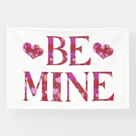 Sei mein Valentinstag 4x6 Vinyl Banner (Horizontal)