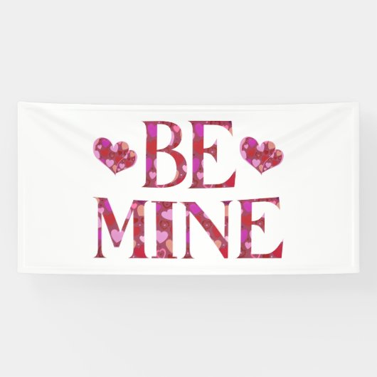 Sei mein Valentinstag 4x8 Vinyl Banner (Horizontal)