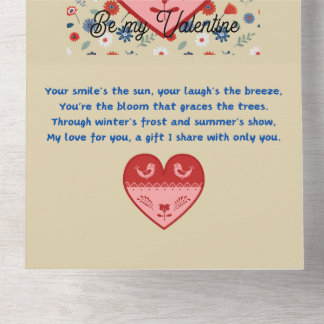 Sei mein Valentinstag All In One Einladung