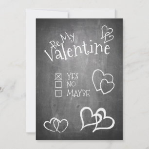 Sei mein Valentinstag auf einer Tafel