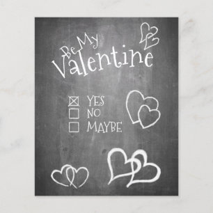 Sei mein Valentinstag auf einer Tafel