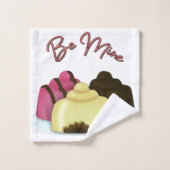 Sei mein Valentinstag Candy Badhandtuch Set (Waschlappen)