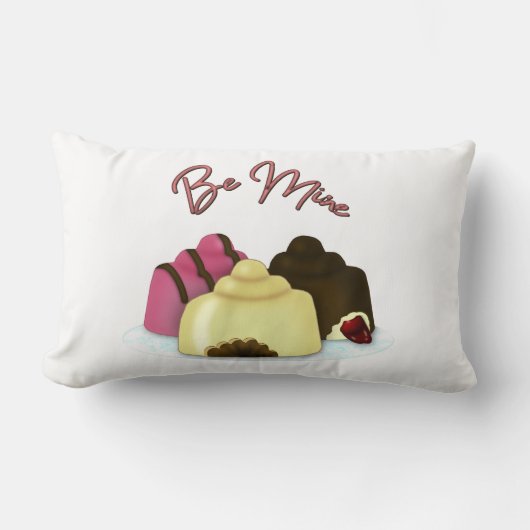 Sei mein Valentinstag Candy Lendenkissen (Vorderseite)