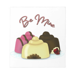 Sei mein Valentinstag Candy Notizblock