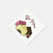 Sei mein Valentinstag Candy Serviette (Ecke)