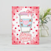 Sei mein Valentinstag Einladung (Stehend Vorderseite)