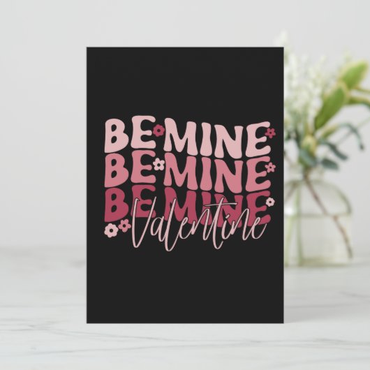 Sei mein Valentinstag Feiertagskarte (Stehend Vorderseite)